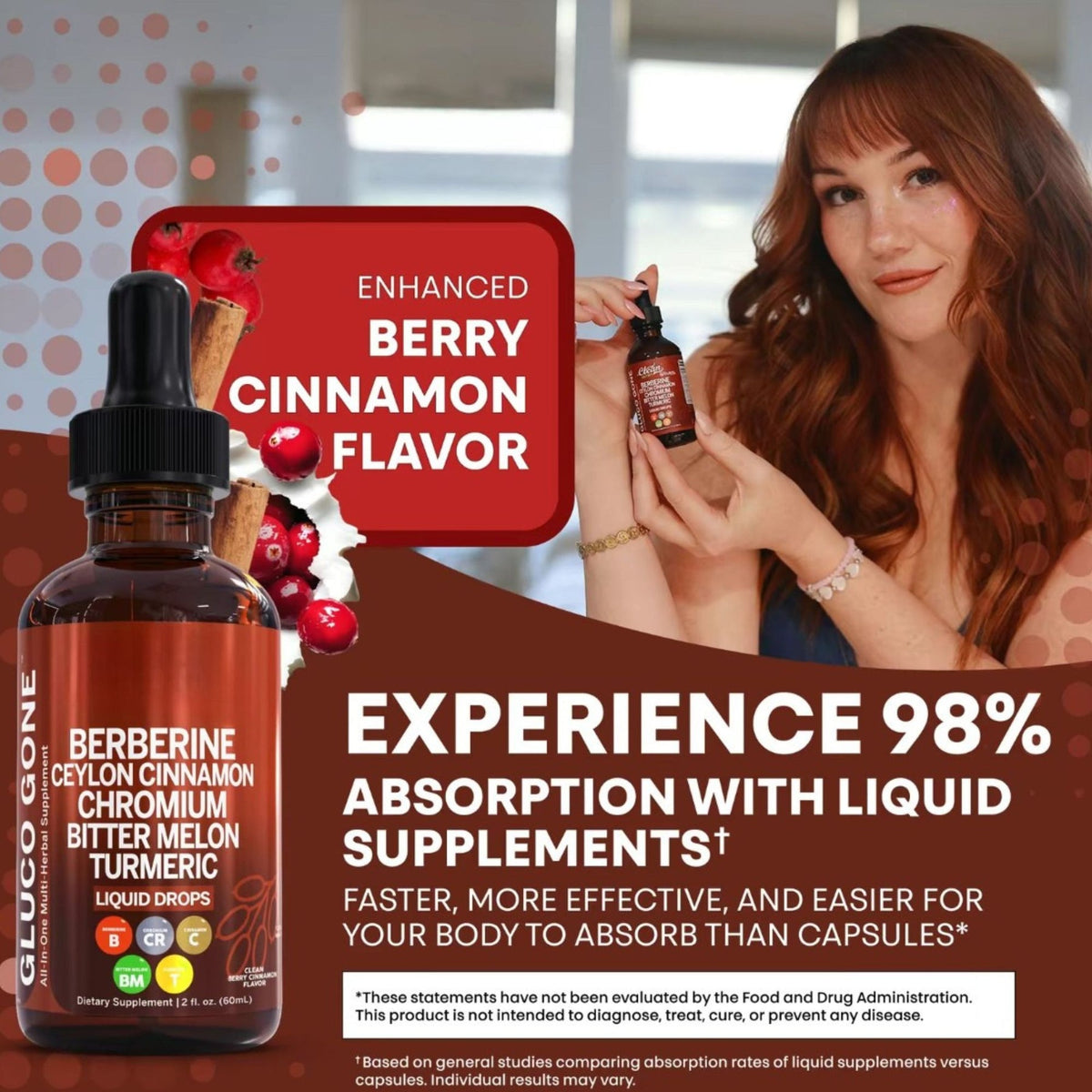 Nutriva ® Ceylon Cinnamon Berberine Liquid Drops