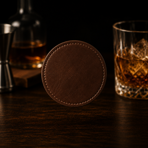 Premium Leather drink coaster