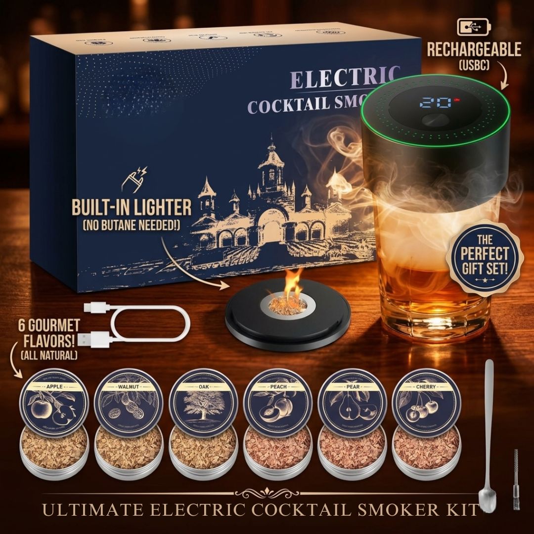 Electric Whiskey Smoker Kit-Rechargeable