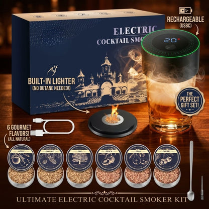 Electric Whiskey Smoker Kit-Rechargeable