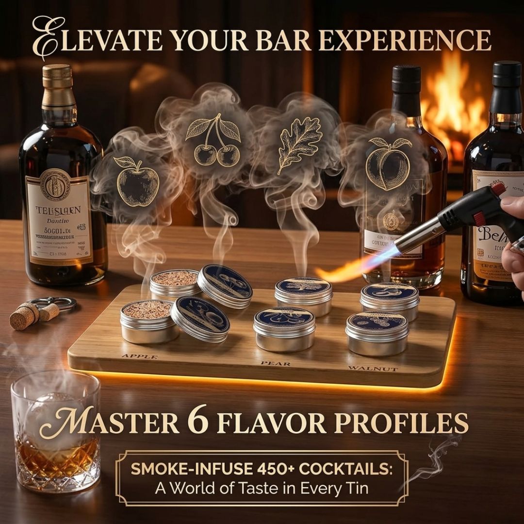 Electric Whiskey Smoker Kit-Rechargeable
