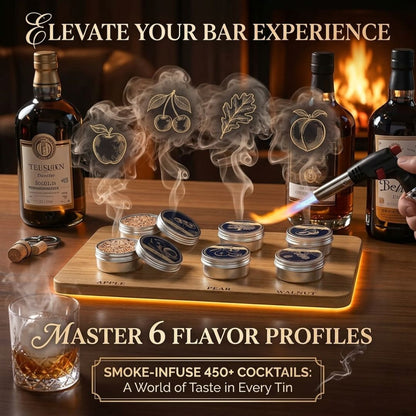 Electric Whiskey Smoker Kit-Rechargeable