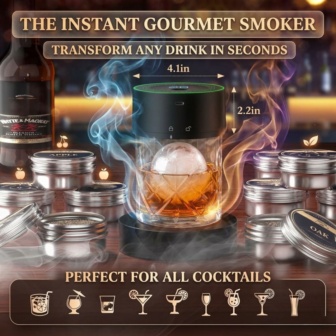 Electric Whiskey Smoker Kit-Rechargeable